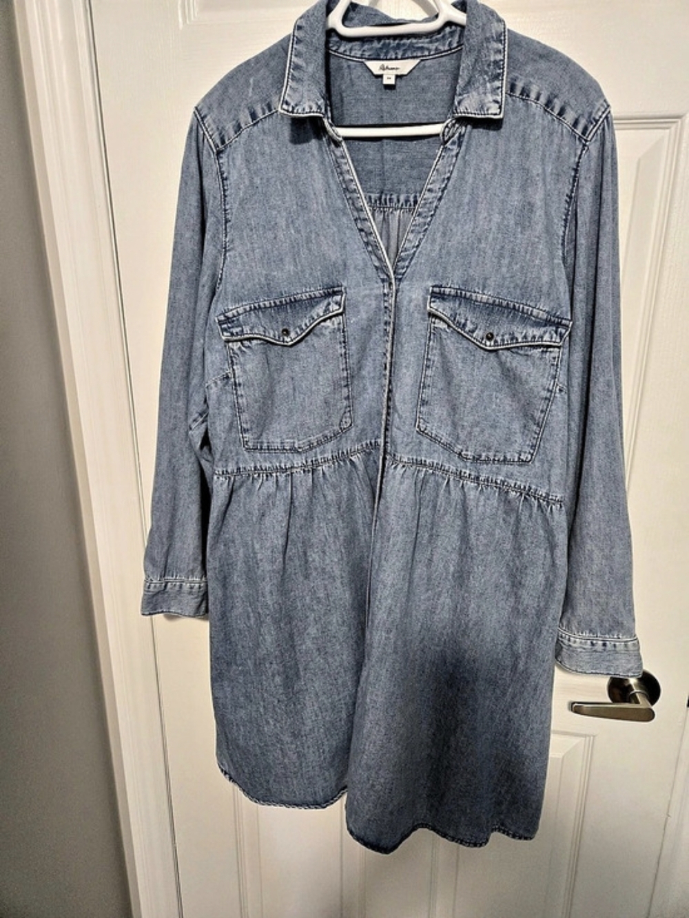 Reitmans Denim Shirt Dress Blue Size 2X Like New